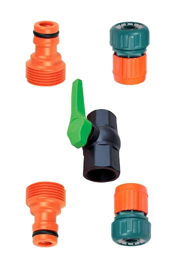 Bahçe Hortumu Jaklı Vana Bağlantı Seti 3/4" Üç Çeyrek