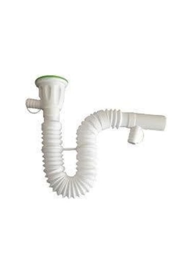 Körüklü Lavabo / Mutfak Eviye Gider Sifonu Çift Çıkışlı