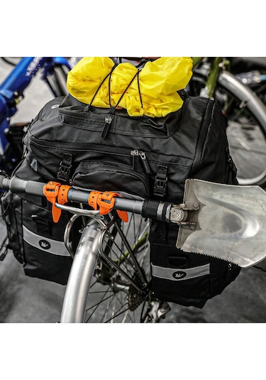 Rhınowalk Sk400 41cm Ayarlanabilir Tpu Ölçekli Askı Su Şişesi Bisiklet Ekipmanları Sabitleme Bandı - Siyah