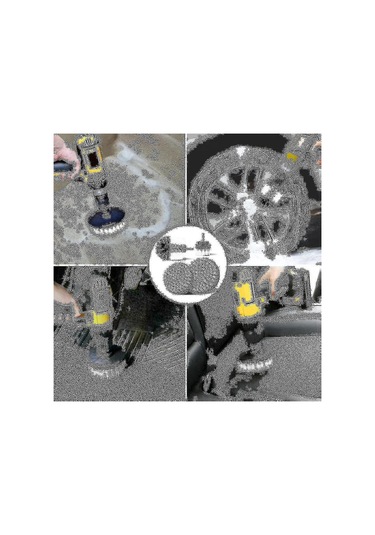 Matkap İçin 4'lü Fırça Seti, Elektrikli Matkap, Yumuşak Kıllı Halılar İçin 2/3,5/4/5 İnç Döner Temizleme Fırçası