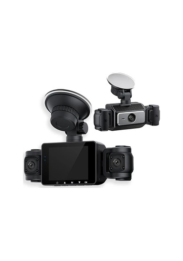 Xuweiwei Baideluo Hd Triple Camera Cardless Araç Kayıt Cihazı Ön 1080p Yan 480p 3 Lens Döngü Kayıt G Sensorlu Araç Suv Otobüs Kamyon İçin