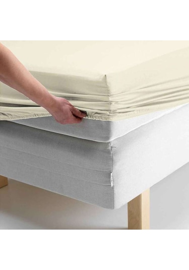 Mer-Tim Pamuklu Süprem Lastikli Tek Kişilik Penye Çarşaf