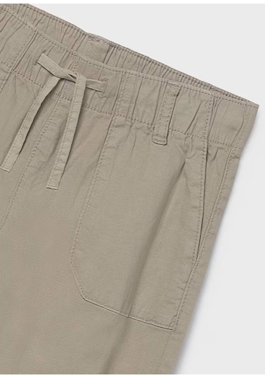 Mayoral Keten Erkek Çocuk Jogger Pantolon 6563 Bej