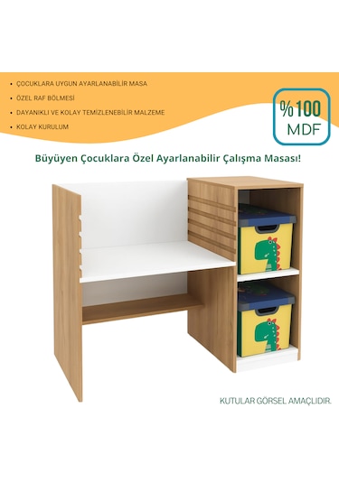 Ayarlanabilir Çalışma Masası %100 Mdf Kaliteyle Tasarlandı