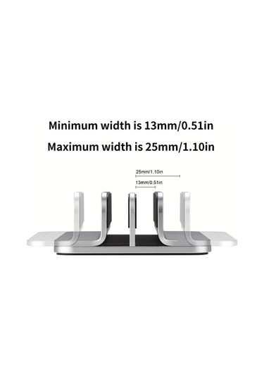 Honeybeeshop Dikey Laptop Standı Ayarlanabilir Gri Alüminyum Masaüstü Tutucu 43 94 Cm