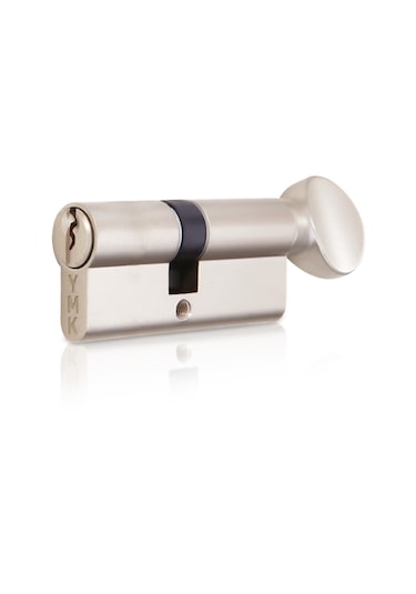 Ymk Eko 90mm Saten Cerman Mandallı Hibrit Barel, Kapı Silindiri