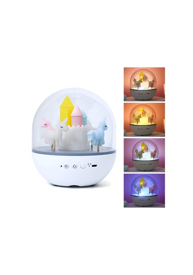 Shineyee Romantik Odalar İçin Fantezi Atlıkarınca Lambası - Yumuşak Işık, Dinlenme Ve Çocuklar İçin Gece Lambası Diğer