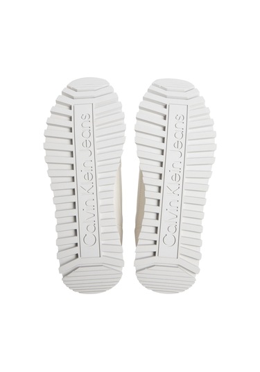 Calvin Klein Runner Low Laceup Mıx Nbs Krem Kadın Sneaker Bej
