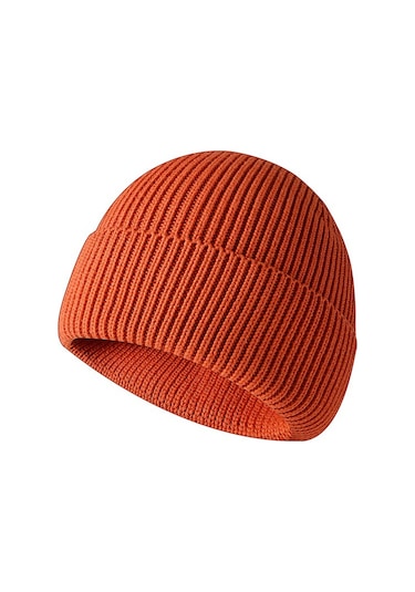 Erkekler İçin Manşetli Sıcak Örme Dış Mekan Şapkası, Kışlık Sıcak Örme Şapka Ordu Yeşili