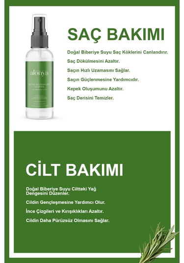 Pure Rosemary Saf Biberiye Suyu Saç Uzatma Ve Canlandırı Tonik