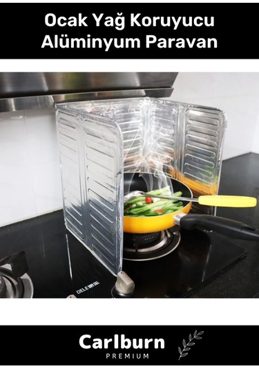Özel Üretim Katlanabilir Isıya Dayanıklı Paslanmaz Kızartma Pişirme Yağ Koruyucu Alüminyum Paravan