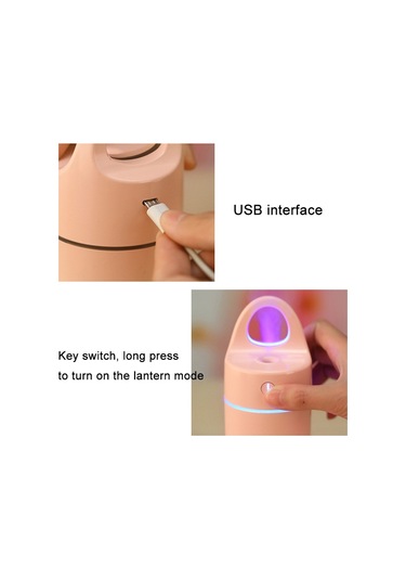 Sones 1.5w - 2w 175ml Mini Taşınabilir Usb Negatif İyon Nemlendirici Güzellik Ve Su Takviyesi Enstrümanı Renkli Led Işıkla