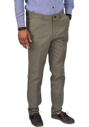 Erkek Kanvas Yazlık Pantolon Klasik 1291 Bgl-st04604 Haki