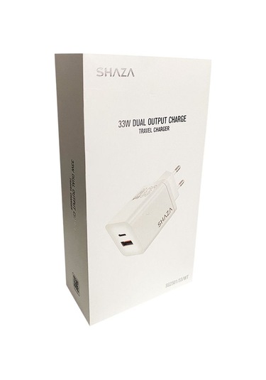 Shaza SG2501 33W USB QC3.0 + Type-C PD Şarj Adaptörü