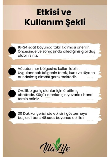 İlla Life Dermo-Pain Büyük Dikdörtgen Yapışkan Bant 25 Adet