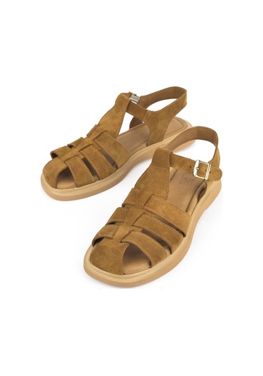 Ziya, Kadın Hakiki Deri Sandalet 1511047z6002 Taba 1511047z6002 320 Taba