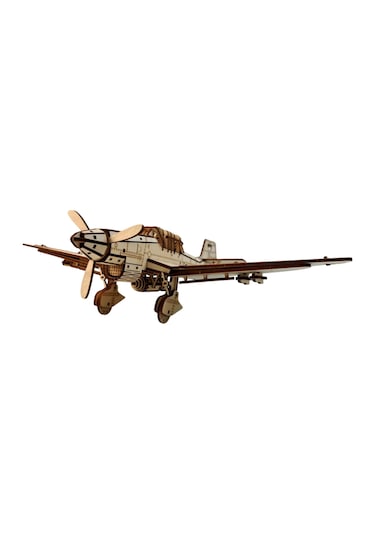Ju 87 Savaş Uçağı Maketi - Kendin Yap Dıy Dekoratif Kit - 3d Puzzle