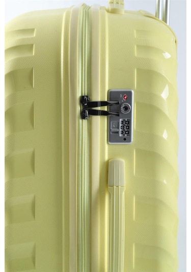 Ççs 5263 Polipropilen Battal Boy Valiz Sari