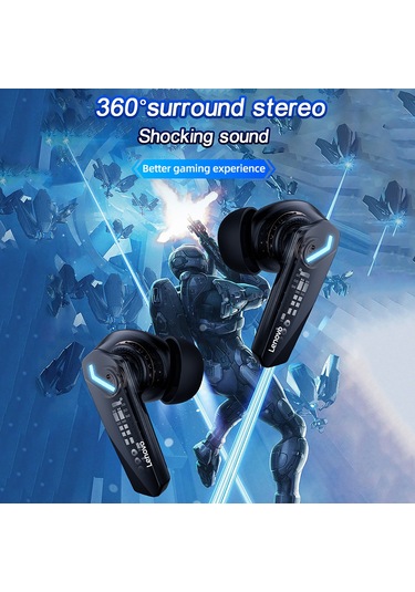 Qingmipy Thinkplus Gm2 Pro Kulak İçi Bluetooth 5.3 Kulaklık - Oyun/müzik Çift Mod, Spor Ve Espor İçin Siyah