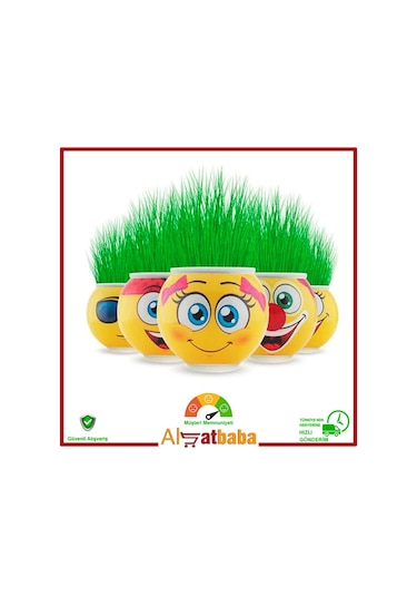 Emoji Çim Adam Tekli - 10 Adet