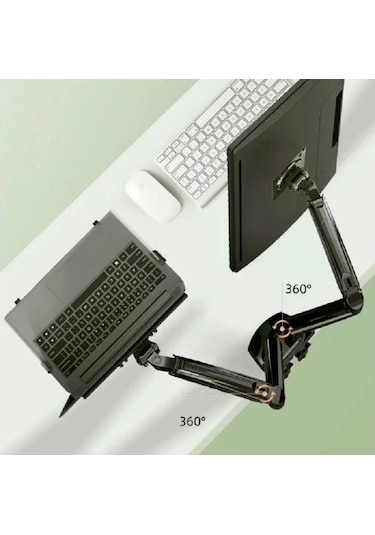 Vontech F160-fp 17-27'' Hareketli Monitör + Notebook Masa Standı