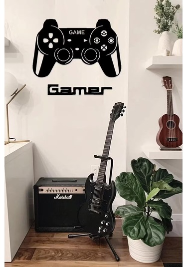 Gamer Joystick Oyuncu Odası Dekoratif Dekor Tablo