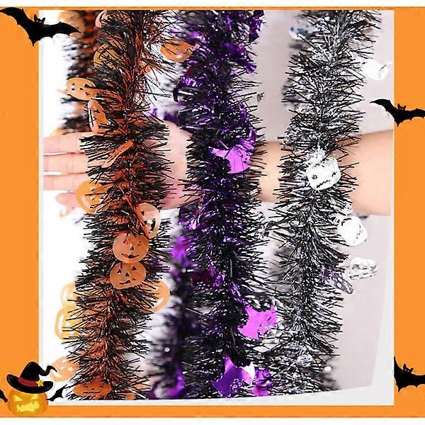 Cadılar Bayramı 5 Parçalı Cadılar Bayramı Çelenkleri, Cadılar Bayramı Ve Tatil Dekorasyonu İçin Parlak Cadılar Bayramı Asma Dekoru Diğer