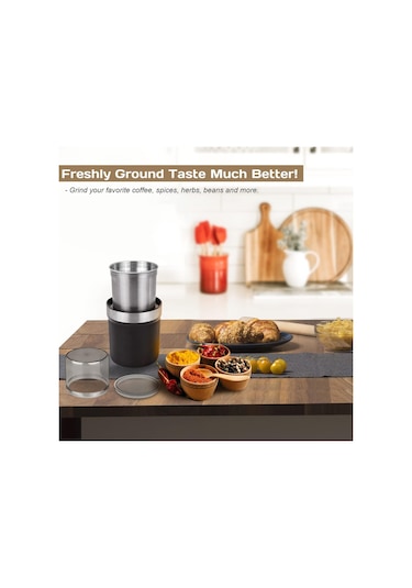 B0cs Elektrikli Tahıl Öğütücü, Paslanmaz Çelik Bıçaklı Baharat