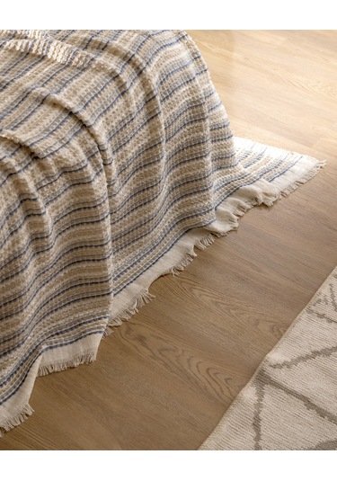 Marinos Çift Kişilik Yatak Örtüsü - İndigo 8684427228777 Indigo