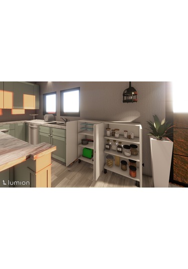 Artemis Çok Amaçlı Mutfak Banyo Ayakkabılık Dolabı 137 Cm