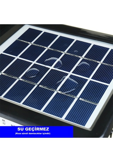 Dailylink Taşınabilir Usb Şarjlı Solar Güneş Enerjili Kamp Feneri Siyah