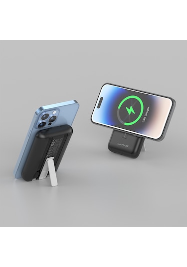 Lapas Lp-pw004 Akıllı Saat Kablosuz Şarj Özellikli Wireless Powerbank 10000mah 15w Siyah