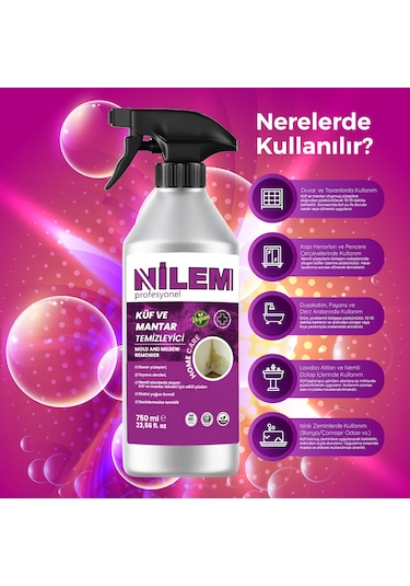 Nilem Profesyonel Küf ve Mantar Temizleyici 750 ML
