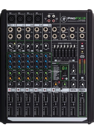 Mackie Profx8V2 8 Kanal Compact Mikser Siyah