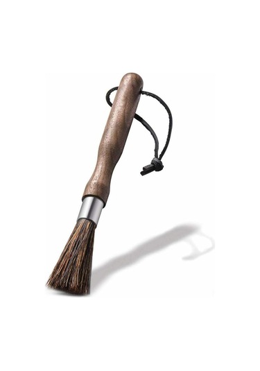 Monyee Espresso Makinesi Ve Kahve Değirmeni Temizleme Fırçası - Doğal Yaban Domuzu Tüyü, Ceviz Ağacı Sapı Ve Deri Askı İpi İle Profesyonel Kahve Aleti Diğer