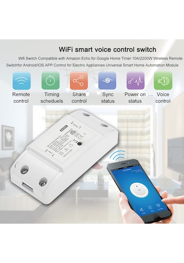 S1630 Google Home Timer İçin Alexa İle Temel Wifi Anahtarı