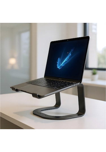 Prexua Lifter Ergonomik Metal Notebook & Laptop Standı - Metal - Siyah - Lft4015bl