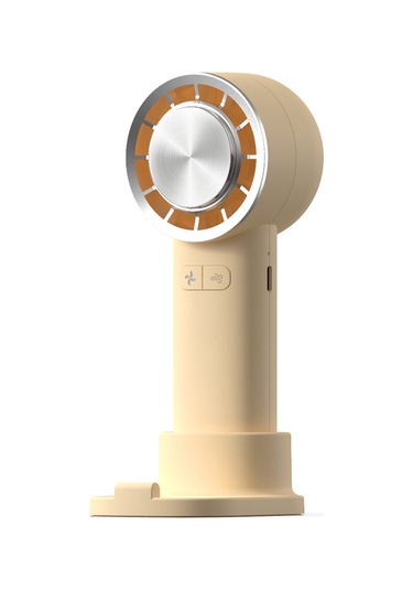 Springsun Usb Şarjlı Mini Fan, 3 Hızlı Soğutma, Dondurucu Mod, Telefon Tutucu, Taşınabilir Beyaz 1200mah Batarya Beyaz