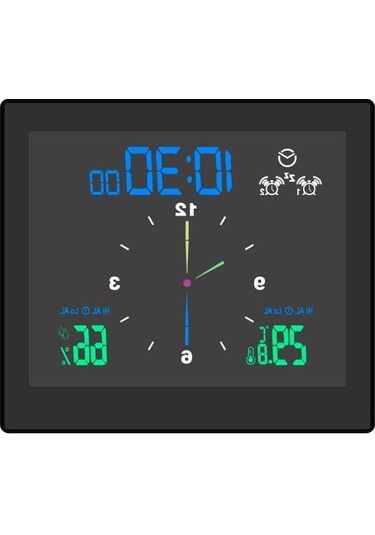 Besthome1 Dikey Su Geçirmez Termometre-higrometre, Lcd Ekranlı, Nem Ve Sıcaklık Ölçer