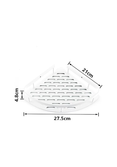 Pabk Banyo Köşe Askılı Duvar Rafı 218647037 Beyaz