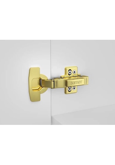 Samet Master Frenli Düz Menteşe Gold 2 Li Paket