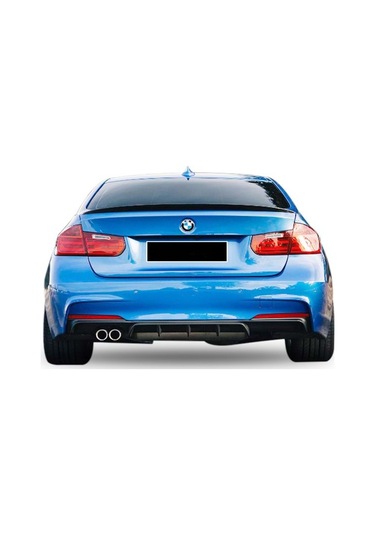 Bmw F30 3 Serisi M Technic Difüzör Parlak Siyah Plastik Sol Çift Arka-difizör-bodykit-ek-karlık