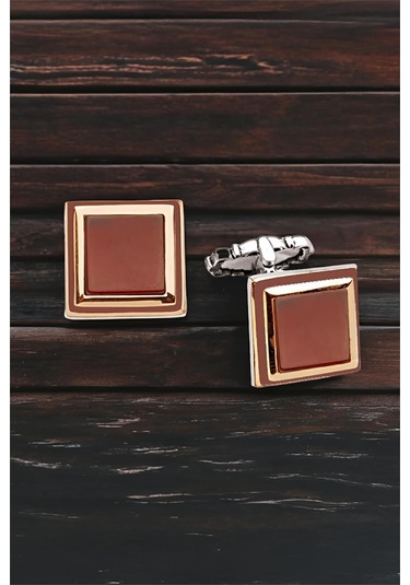 Gümüş Akik Taşlı Kol Düğmesi -5786