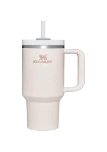 Lemestar 40oz Paslanmaz Çelik Araç Termosu - Büyük Kapasiteli Spor Matarası, 1.18l, Kuvars Renk Beyaz