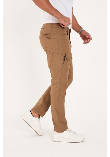 Camp Scoutland Camp527 Outdoor Tactical Su İticili Likralı Yazlık Erkek Taktik Pantolon Hardal