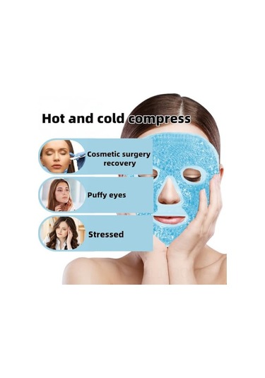 Qingmipy Soğuk Ve Sıcak Kompres Yüz Maskesi - Cerrahi Sonrası Şişlik Ve Yorgunluk Giderici, Yeniden Kullanılabilir Pvc Jel Maske