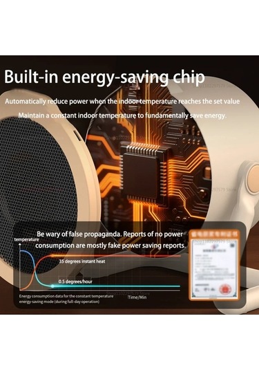 Trendooze Taşınabilir Masaüstü Isıtıcı: Kompakt Fanlı Model