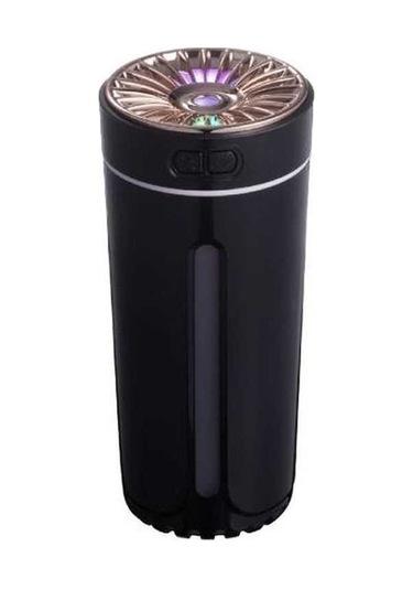 Novahub Taşınabilir Araba Hava Nemlendirici Siyah - 2 Renkli Işık Modu - 300ml Su Kapasitesi