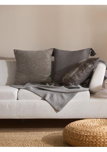 Ash Whisper 3'lü Kırlent Kılıf Seti Gri