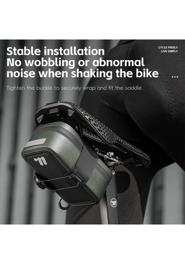 Willowhaven Green West Bıkıng Bisiklet Kuyruk Çantası Kendinden Kilitli Eğer Bag Portatif Selesiz Kilidi Alet Depolama Çantası Mtb Yol Bisiklet Aksesuarları Altın